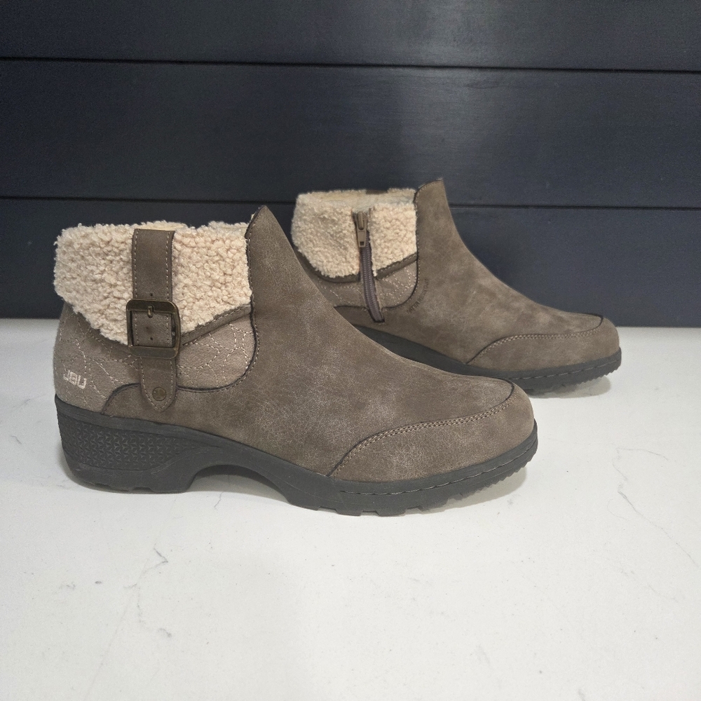 JBU by Jambu Memory Foam Haven Water Resistant Ankle Boots Faux Sherling Size 11